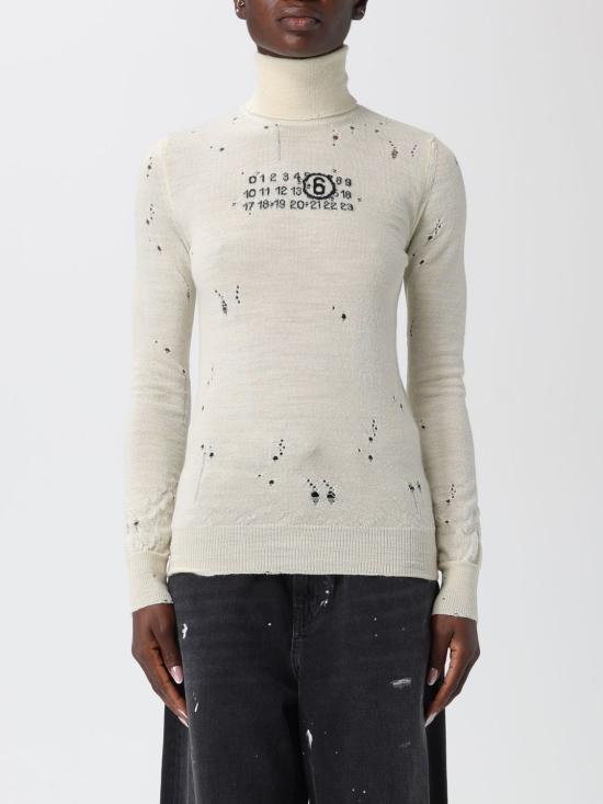 25FW MM6 메종마르지엘라 스웨터 S52HA0299M13134 103 Beige