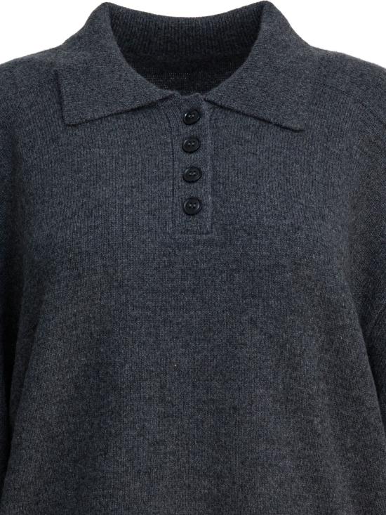 25FW 루루 드 세종 폴로 티셔츠 HOMERELDSANTHRACITEMELANGE - LOULOU DE SAISON