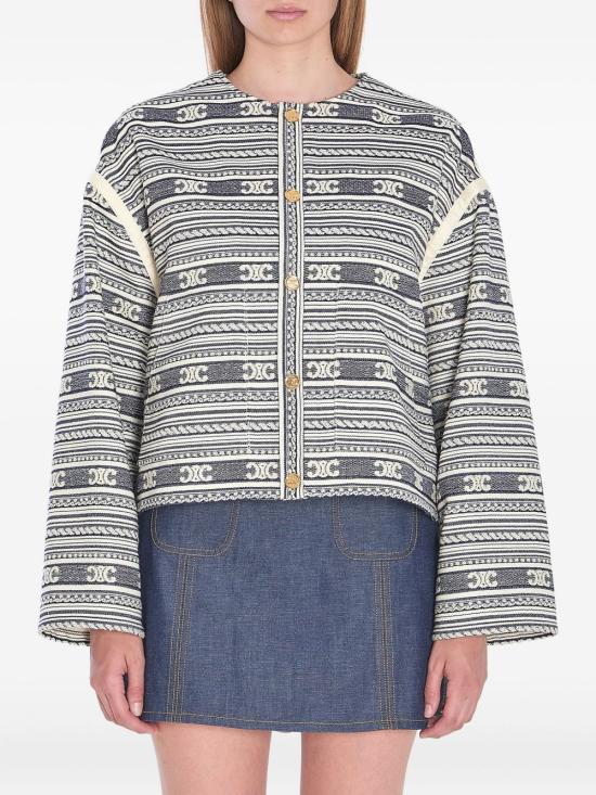 25FW 셀린느 수트 자켓 RV0NW0028 97MI Ivory