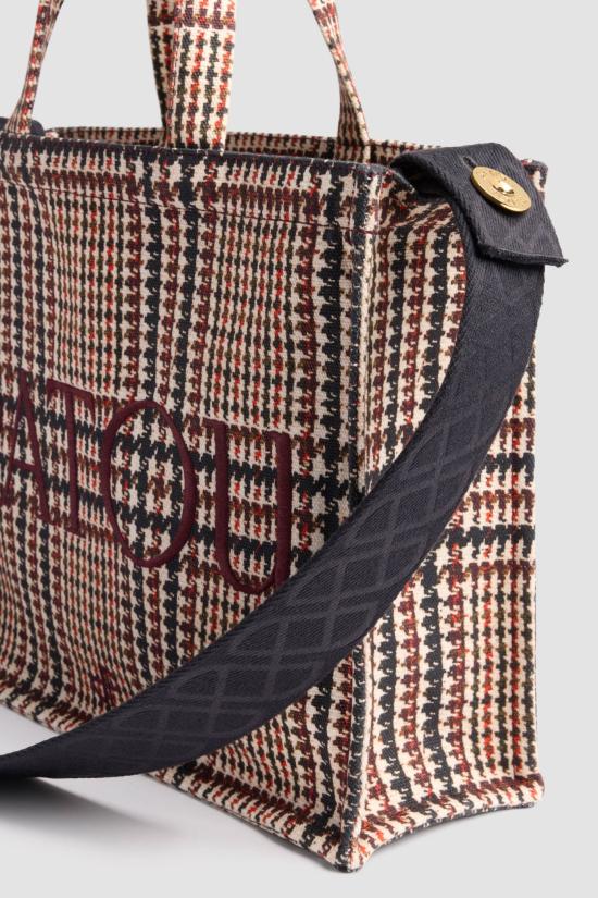 25FW 파투 토트백 AC0880174 5082 PRINCE OF WALES Brown - PATOU