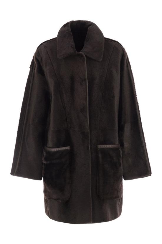 25FW 막스마라 Pirenei 코트 2521416015600 002 DARK BROWN