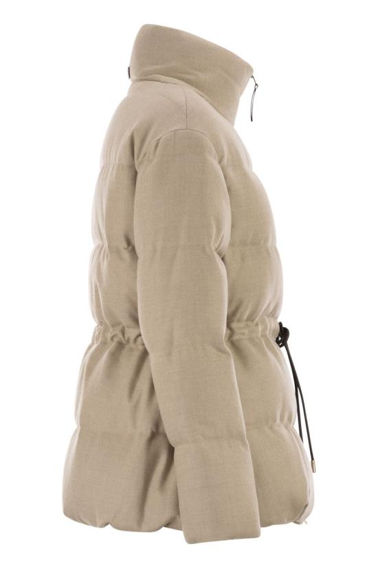 25FW 에르노 버진 울 트위드 쇼트 파카 PI002082D33466 1985 LIGHT BEIGE - HERNO