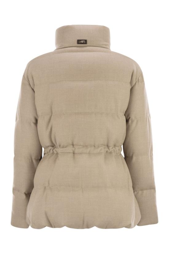 25FW 에르노 버진 울 트위드 쇼트 파카 PI002082D33466 1985 LIGHT BEIGE - HERNO