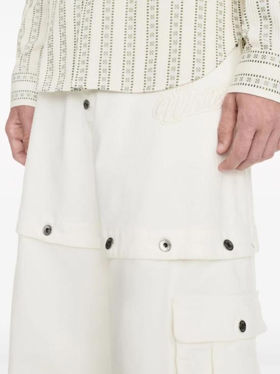  오프화이트 스트레이트 팬츠 OMYA183S24DEN001 0202 WHITE - OFF WHITE