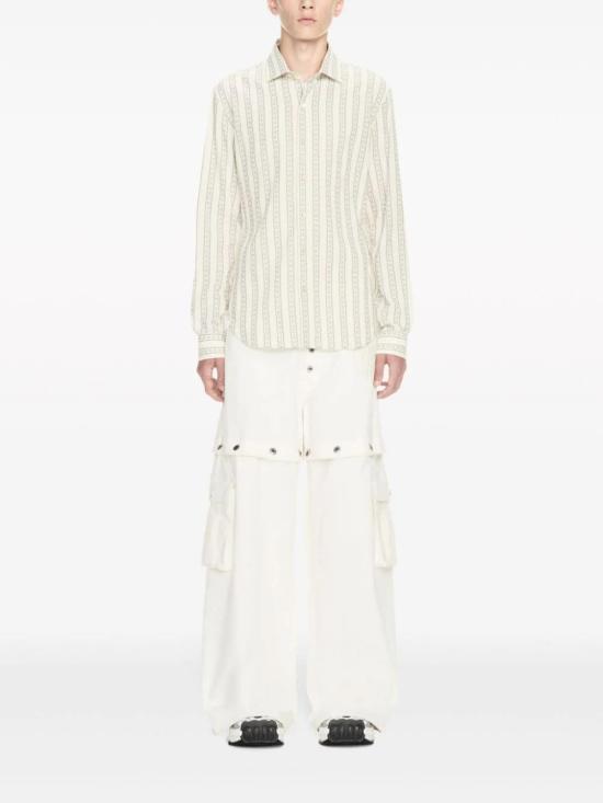  오프화이트 스트레이트 팬츠 OMYA183S24DEN001 0202 WHITE - OFF WHITE