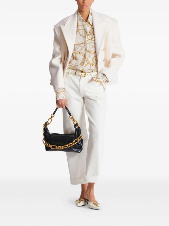 25FW 발망 셔츠 FF1HS435SF00 GAD WHITE - BALMAIN