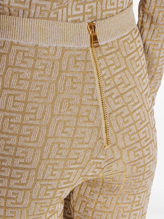 25FW 발망 스트레이트 팬츠 DF2PD005KH69 GFM NUDE NEUTRALS - BALMAIN