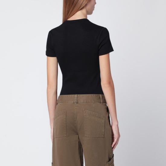 25FW 오프화이트 반팔 티셔츠 OWAA065C99JER005 1001 BLACK - OFF WHITE