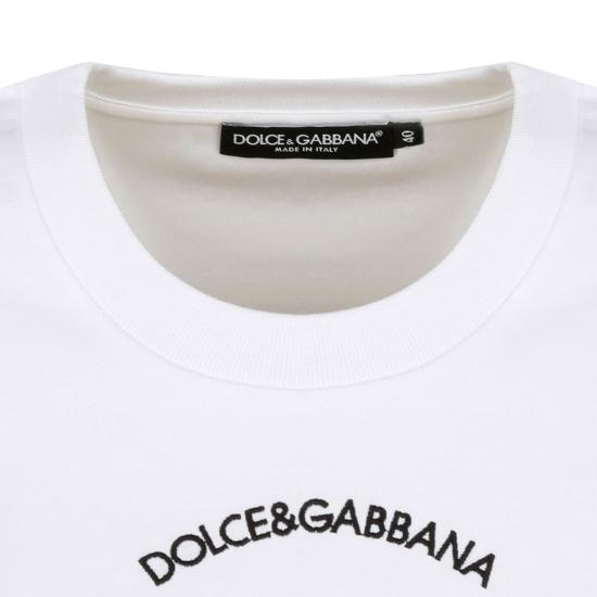 25FW 돌체앤가바나 반팔 티셔츠 F8T00ZGDB5U W0800 WHITE - DOLCE & GABBANA