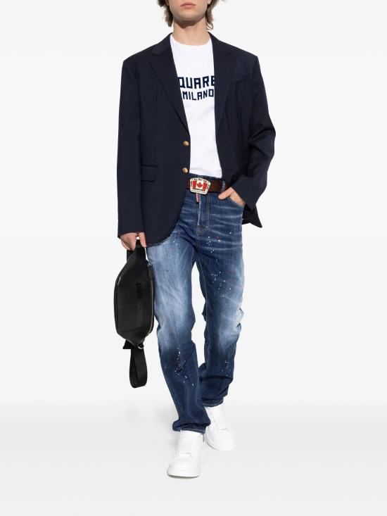 26SS 디스퀘어드2 스트레이트 팬츠 S74LB1733S30664 470 BLUE - DSQUARED2