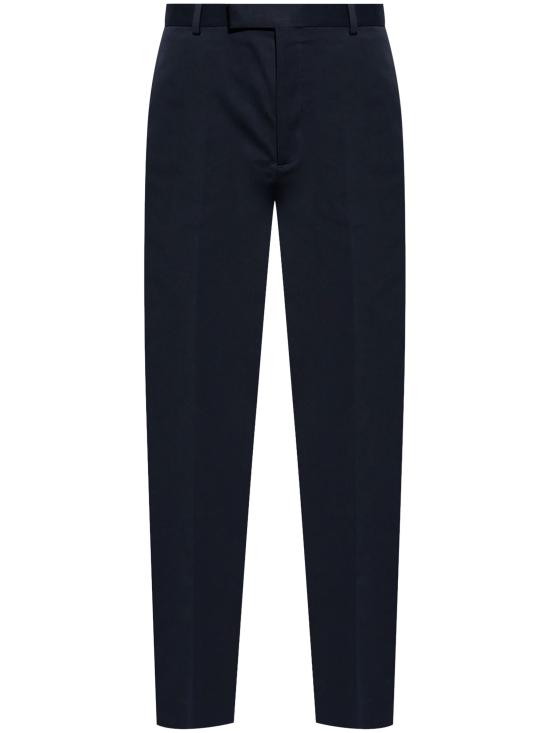 25FW 구찌 웹 디테일 코튼 개버딘 팬츠 794410ZABPQ 4020 BLUE