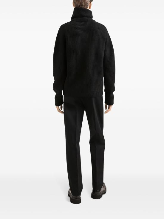 25FW 돌체앤가바나 스트레이트 팬츠 GP0K3TFUFL3 N0000 BLACK - DOLCE & GABBANA