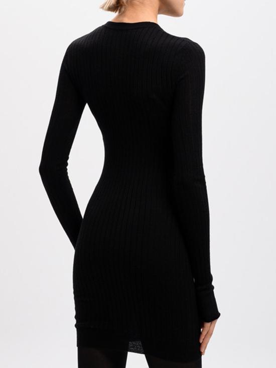 25SS 디 아티코 미디 원피스 250WCA00348KWS006AA 100 BLACK - THE ATTICO