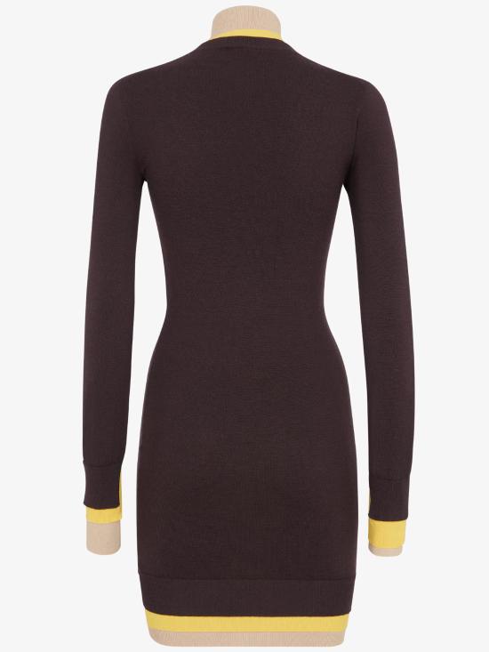 25FW 펜디 미디 원피스 FZDC36ASJG F0AU3 PINK PURPLE - FENDI