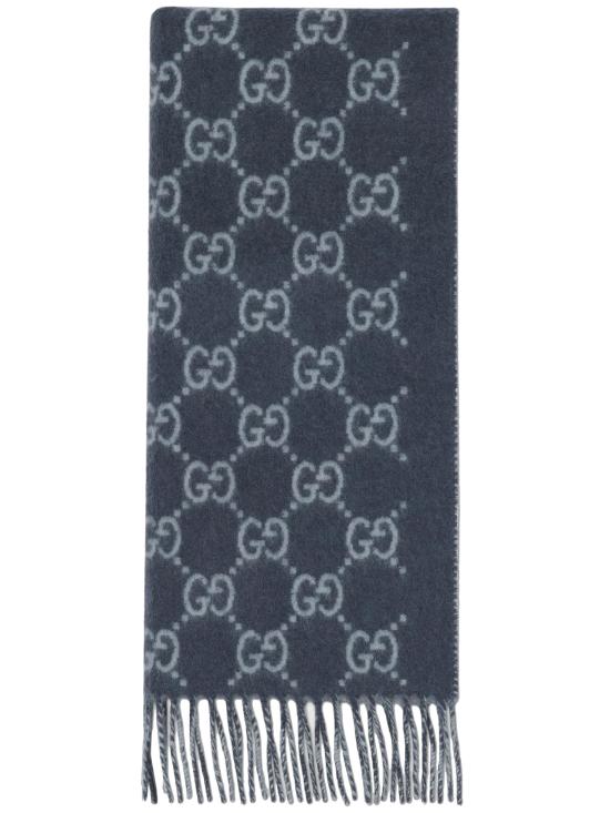 26SS 구찌 GG 캐시미어 스카프 8123174GABX 4169 BLUE