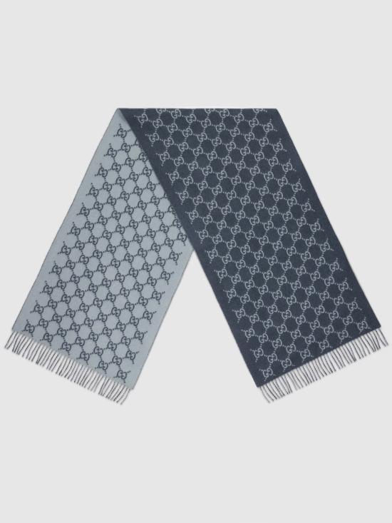 26SS 구찌 GG 캐시미어 스카프 8123174GABX 4169 BLUE - GUCCI