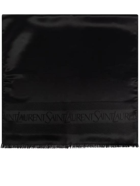 25FW 생로랑 머플러/스카프 7986603Y011 1000 BLACK