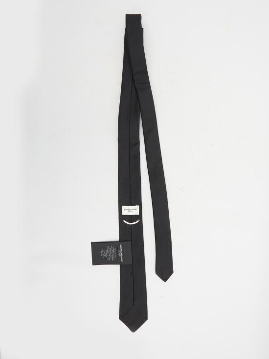 26FW 생로랑 넥타이 7200953Y043 1000 BLACK - SAINT LAURENT