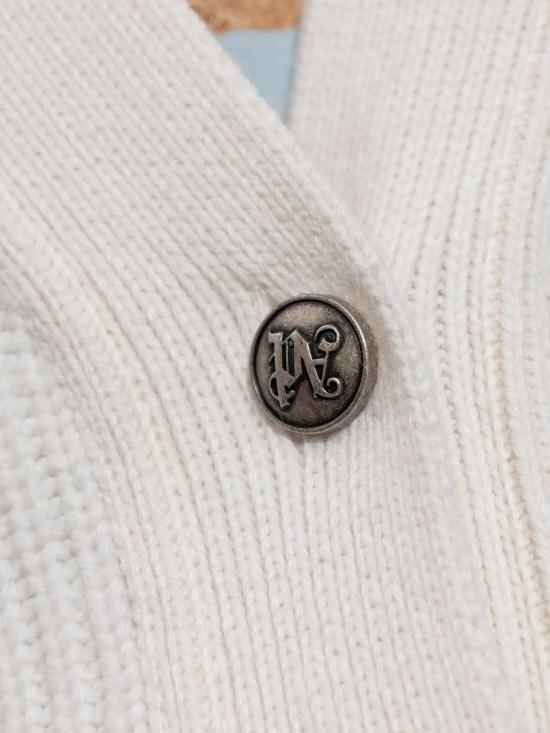 25FW 팜앤젤스 가디건 PWHB045F25KNI001 0330 WHITE - PALM ANGELS