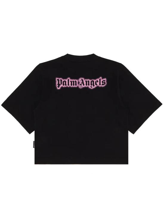 25FW 팜앤젤스 반팔 티셔츠 PWAA079F25JER003 1030 BLACK - PALM ANGELS