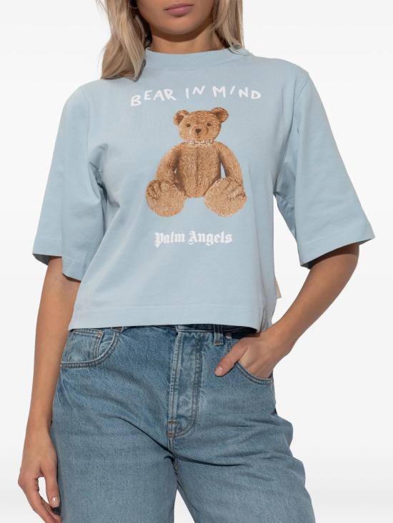 25FW 팜앤젤스 반팔 티셔츠 PWAA079F25JER002 4160 BLUE - PALM ANGELS