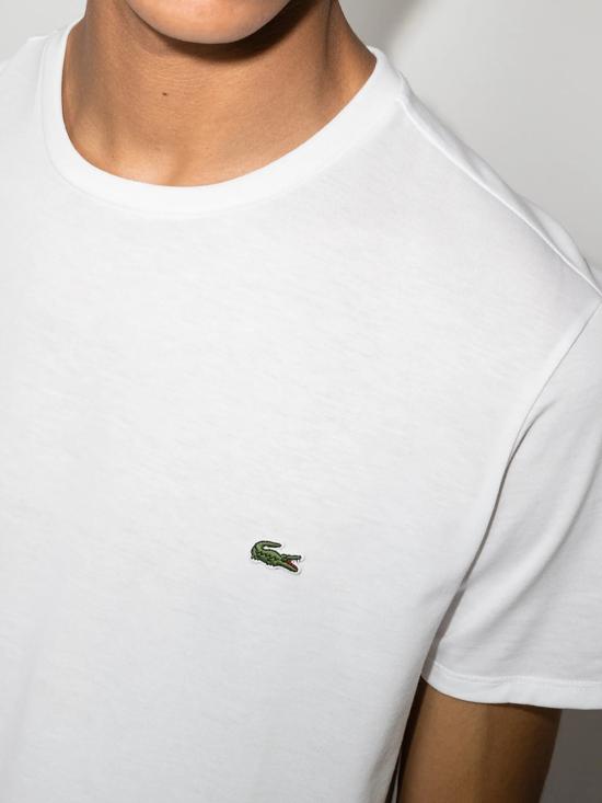 26SS 라코스테 피마 코튼 저지 크루넥 티셔츠 TH6709 001 WHITE - LACOSTE