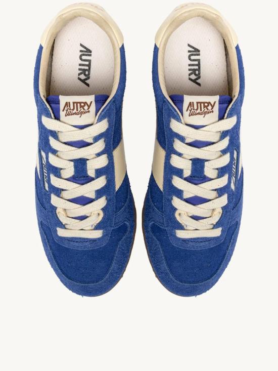 25FW 오트리 윈드스핀 스웨이드 레더 스니커즈 WSLMUB19 BICRUT BLUE - AUTRY