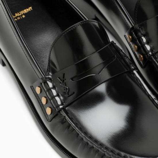 24FW 생로랑 로퍼 756049AO9TT 1000 BLACK - SAINT LAURENT