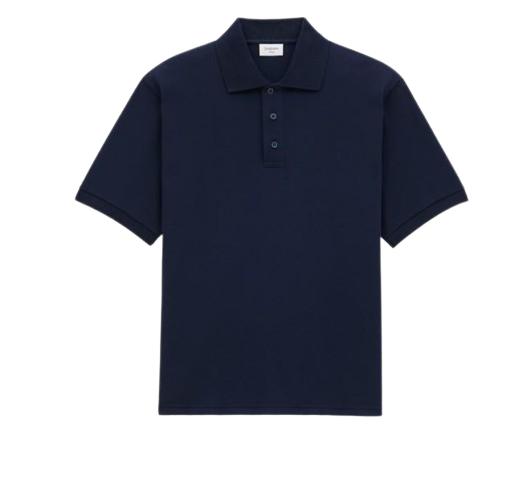 26FW 생로랑 카산드라 피케 폴로 셔츠 798944Y37HC 4140 BLUE
