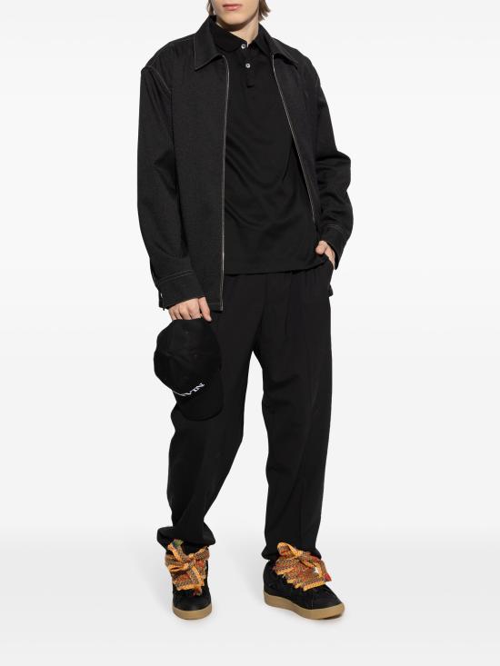 25FW 랑방 반팔 티셔츠 RMPL0023J165P25 10 BLACK - LANVIN
