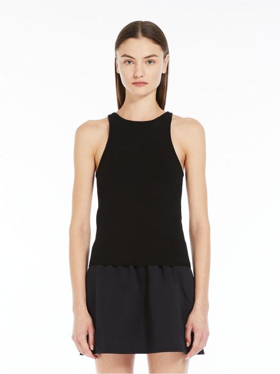  막스마라 반팔 티셔츠 2411361071600 008 BLACK - MAX MARA
