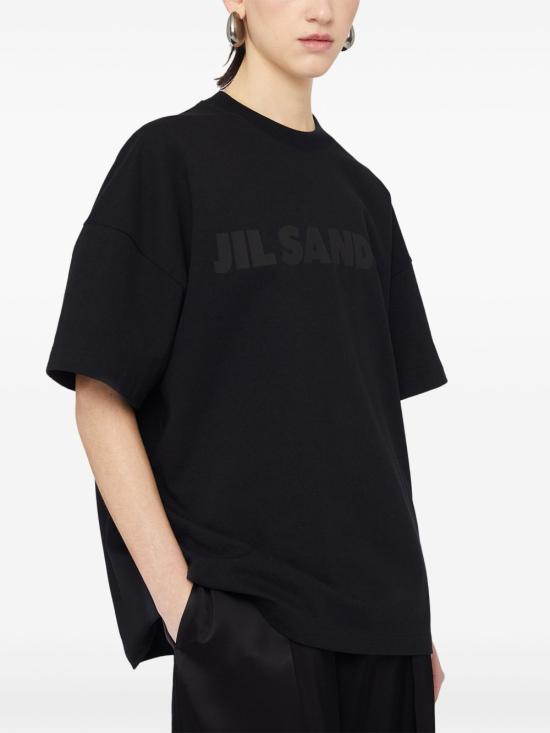 25FW 질샌더 반팔 티셔츠 J03GC0137J20243 001 BLACK - JIL SANDER