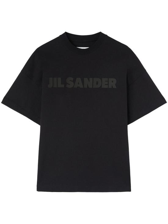 25FW 질샌더 반팔 티셔츠 J03GC0137J20243 001 BLACK