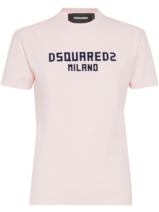 25FW 디스퀘어드2 반팔 티셔츠 S75GD0471D20020 973 PINK PURPLE