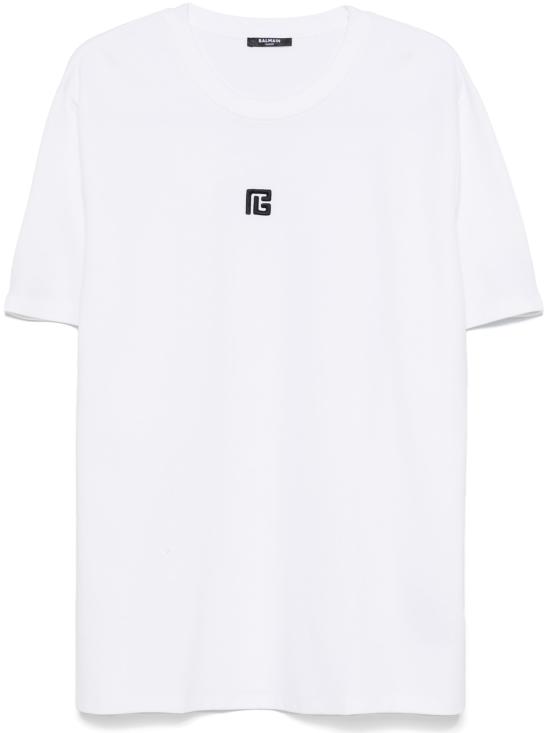 26SS 발망 반팔 티셔츠 EH1EG010BC87 GAB WHITE