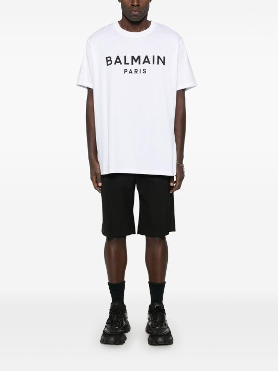 26SS 발망 반팔 티셔츠 EH1EG010BB73 GAB WHITE - BALMAIN