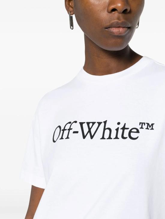 25FW 오프화이트 반팔 티셔츠 OWAA089C99JER003 0110 WHITE - OFF WHITE