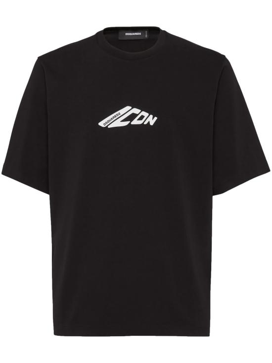 25FW 디스퀘어드2 반팔 티셔츠 S79GC0096D20033 900 BLACK