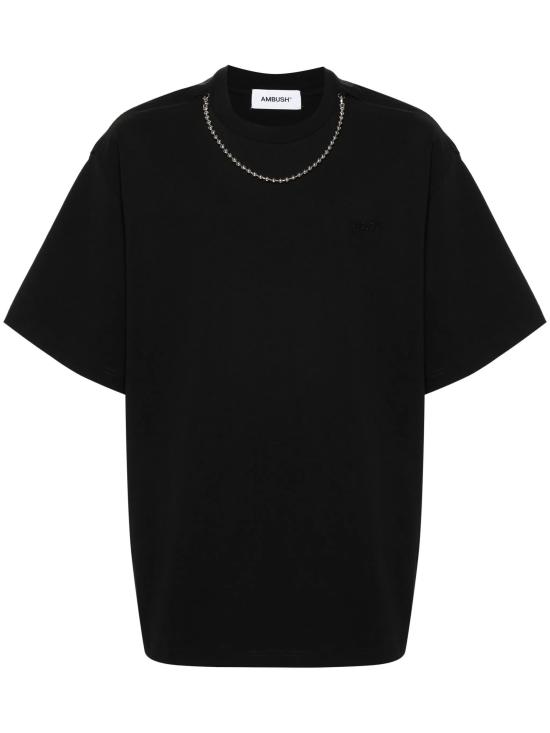  엠부시 반팔 티셔츠 BMAA001S24JER001 1010 BLACK