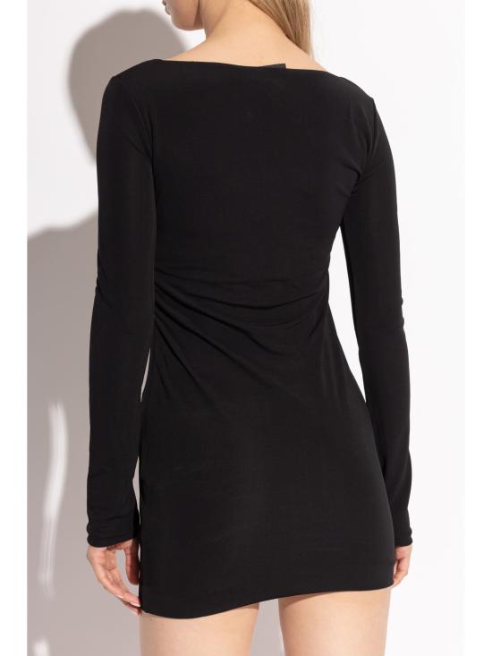 24FW 디스퀘어드2 미디 원피스 S80CT0043S24588 900 BLACK - DSQUARED2