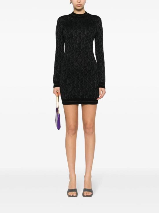  팜앤젤스 미디 원피스 PWHI048R24KNI001 1010 BLACK - PALM ANGELS