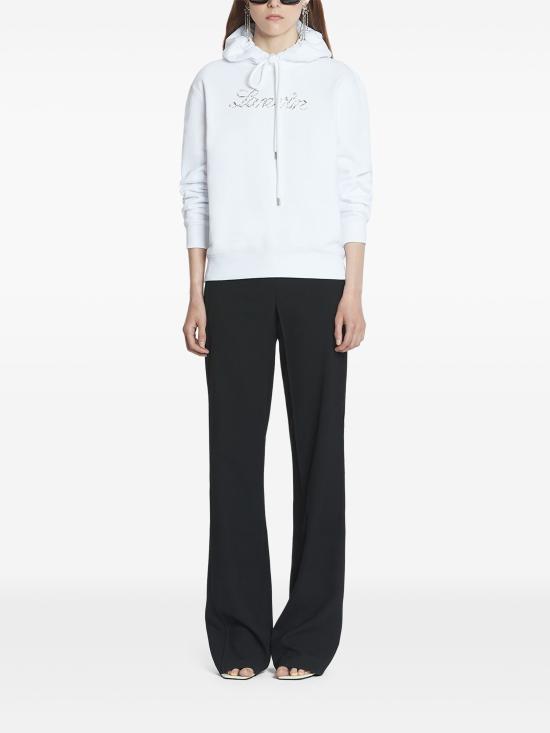 25FW 랑방 후드 티셔츠 RWHO9003J176P25 01 WHITE - LANVIN