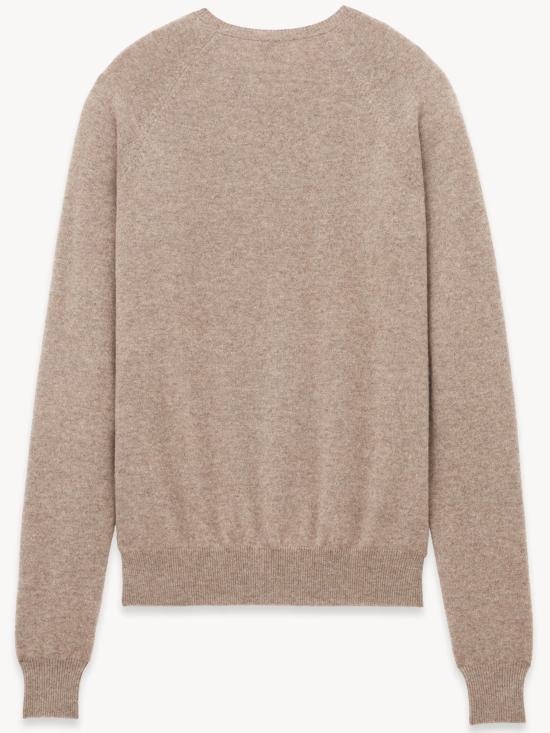 26SS 생로랑 카산드라 캐시미어 스웨터 796556YALL2 2353 NUDE NEUTRALS - SAINT LAURENT