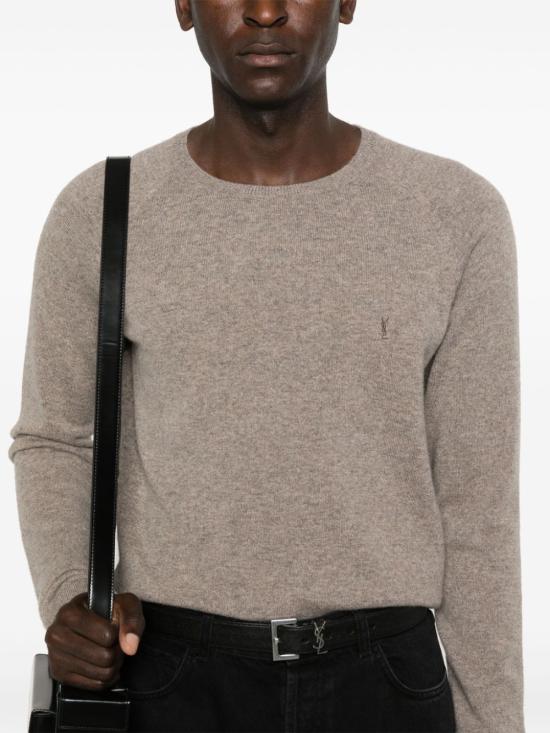 26SS 생로랑 카산드라 캐시미어 스웨터 796556YALL2 2353 NUDE NEUTRALS - SAINT LAURENT