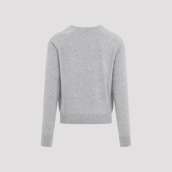 25FW 생로랑 카산드라 캐시미어 스웨터 796556YALL2 1403 GREY - SAINT LAURENT