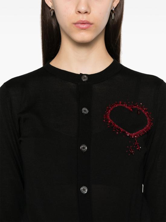 24FW 디스퀘어드2 가디건 S75HA1320S18310 900 BLACK - DSQUARED2