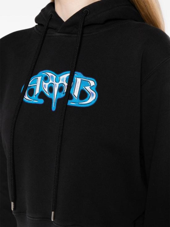  엠부시 후드 티셔츠 BWBB025F23FLE001 1047 BLACK - AMBUSH