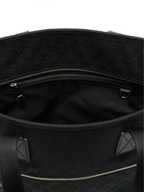 26SS 구찌 GG 캔버스 미디움 토트백 834796FAEPS 1060 BLACK - GUCCI