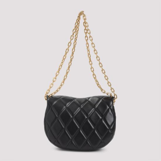 25FW 버버리 퀼티드 락킹 호스 백 8104628 A1189 BLACK - BURBERRY
