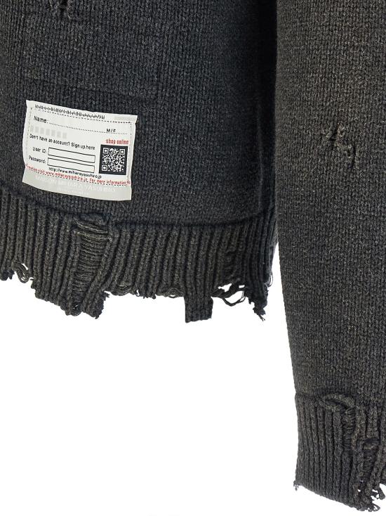 25FW 메종 미하라 야스히로 스웨터 A15SW512BLACK - MAISON MIHARA YASUHIRO